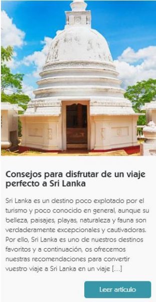 Consejos Viaje a Sri Lanka y Maldivas