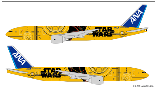 Vuelos Japón - Diseño Avión Star Wars